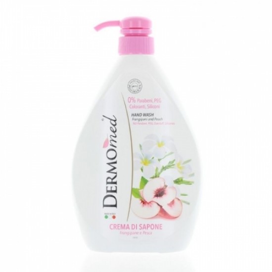 Dermomed Sapun Lichid Crema Frangipane&Pesca cu Pompita 1000 ml Dermomed Sapun Lichid Crema Frangipane&Pesca cu Pompita 1000 ml