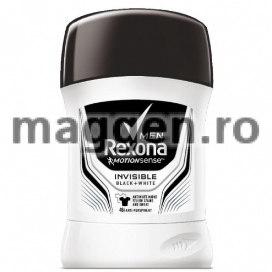 REXONA Stick Barbati Invisible Black&White 50 ml REXONA Stick Barbati Invisible Black&White 50 ml