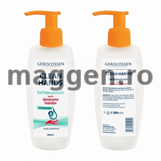 GEROCOSSEN Gel Hidroalcoolic Pentru Maini 200 ml GEROCOSSEN Gel Hidroalcoolic Pentru Maini 200 ml