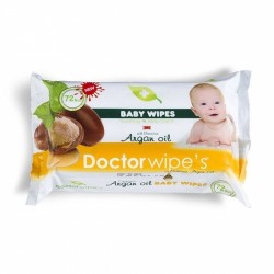 Doctor Wipes Servetele Cu Capac Ulei Argan 72 buc Doctor Wipes Servetele Cu Capac Ulei Argan 72 buc