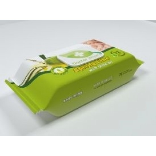 SPRING LINE Servetele Umede 72 buc cu Capac SPRING LINE Servetele Umede 72 buc cu Capac