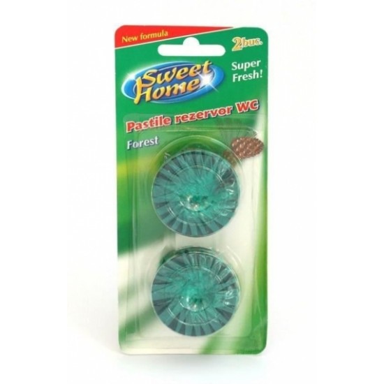 SWEET Pastile Rezervor WC 2 buc Forest 50g SWEET Pastile Rezervor WC 2 buc Forest 50g