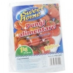 SWEET Pungi Alimentare LDPE 1 Kg 19*28 100 buc SWEET Pungi Alimentare LDPE 1 Kg 19*28 100 buc