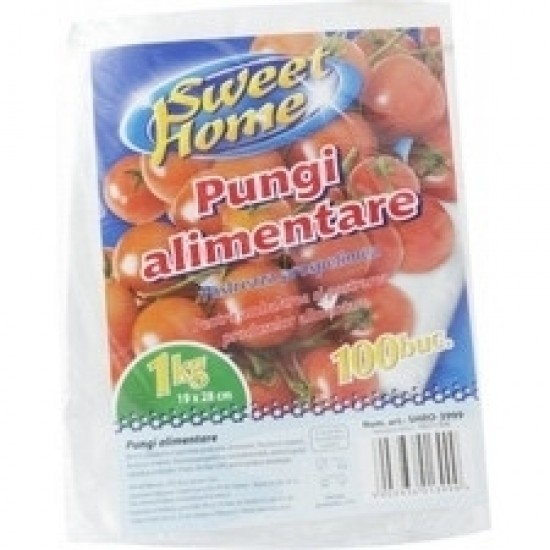 SWEET Pungi Alimentare LDPE 1 Kg 19*28 100 buc