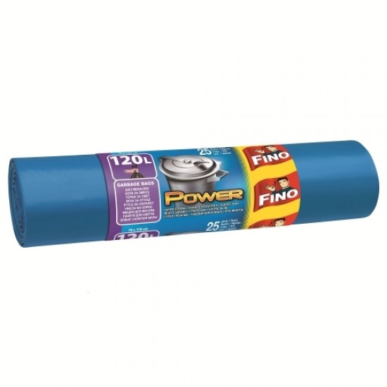 Fino Saci Gunoi, Albastru 120 L 25/set Fino Saci Gunoi, Albastru 120 L 25/set