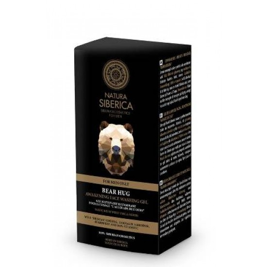 Gel revigorant pentru curatare ten barbati, Bear Hug - Natura Siberica 150 ml Gel revigorant pentru curatare ten barbati, Bear Hug - Natura Siberica 150 ml