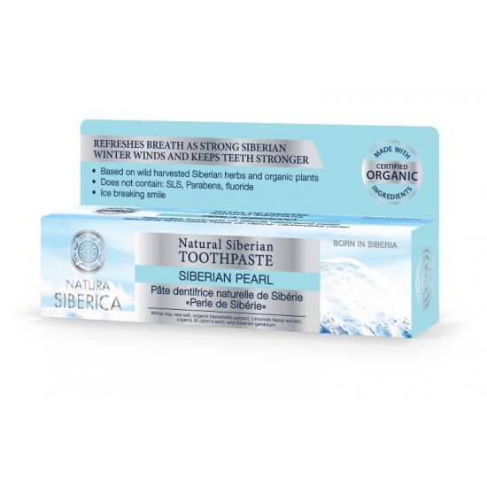 Pasta de dinti naturala pentru respiratie proaspata Siberian pearl, 100g - Natura Siberica Pasta de dinti naturala pentru respiratie proaspata Siberian pearl, 100g - Natura Siberica