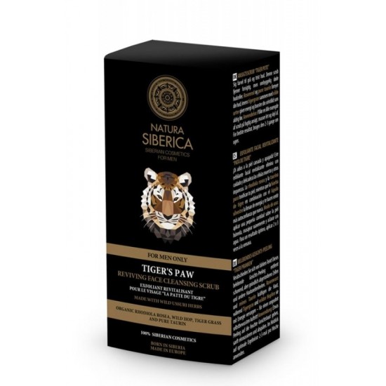 Scrub exfoliant pentru ten barbati, Tiger's Paw - Natura Siberica 150 ml Scrub exfoliant pentru ten barbati, Tiger's Paw - Natura Siberica 150 ml