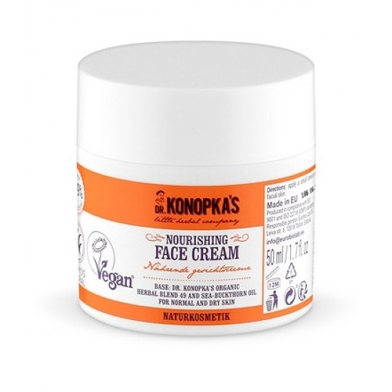 Crema de fata nutritiva pentru ten normal sau uscat, 50 ml - Dr. Konopka Crema de fata nutritiva pentru ten normal sau uscat, 50 ml - Dr. Konopka