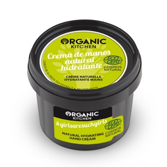Crema de maini cu lamaie si ceai verde Girls are such Girls Organic Kitchen 100 ml Crema de maini cu lamaie si ceai verde Girls are such Girls Organic Kitchen 100 ml