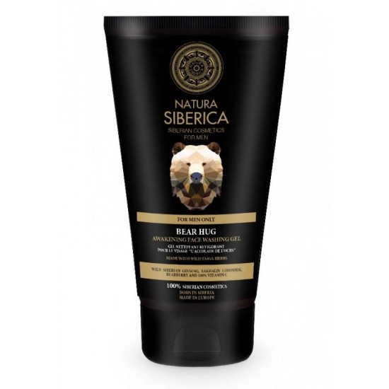 Gel revigorant pentru curatare ten barbati, Bear Hug - Natura Siberica 150 ml Gel revigorant pentru curatare ten barbati, Bear Hug - Natura Siberica 150 ml