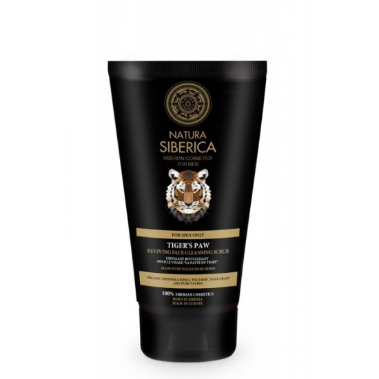 Scrub exfoliant pentru ten barbati, Tiger's Paw - Natura Siberica 150 ml Scrub exfoliant pentru ten barbati, Tiger's Paw - Natura Siberica 150 ml