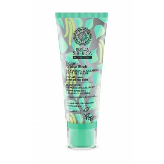 Masca-gel tratament pentru tenul gras cu iritatii, acnee, 100ml - Polar White Birch Masca-gel tratament pentru tenul gras cu iritatii, acnee, 100ml - Polar White Birch