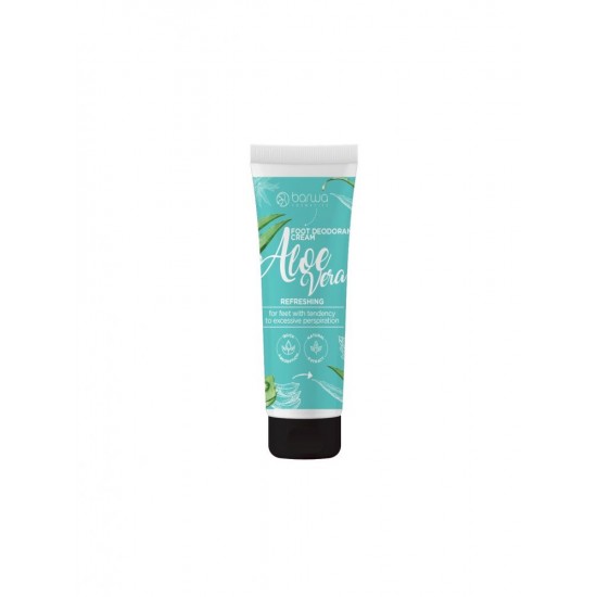 Crema deodorant cu aloe vera pentru reimprospatarea picioarelor Barwa Cosmetics, 75 ml