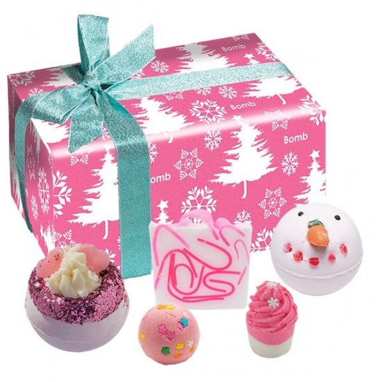Set cadou Dreaming of a Pink Christmas 5 produse, Bomb Cosmetics