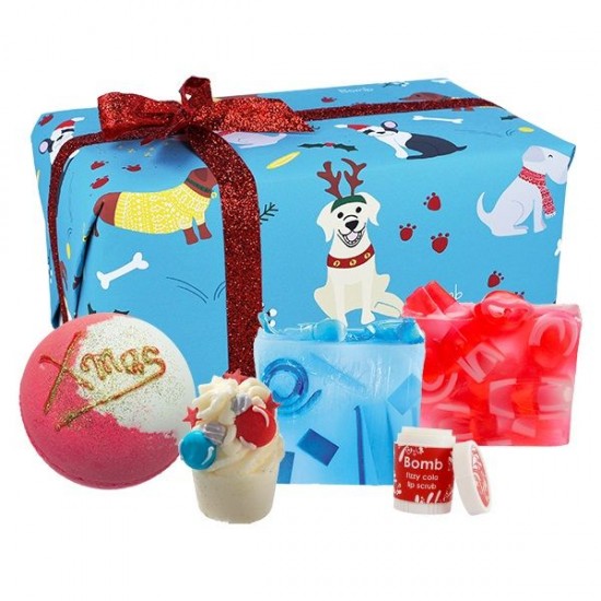Set cadou Santa Paws 5 produse, Bomb Cosmetics Set cadou Santa Paws 5 produse, Bomb Cosmetics