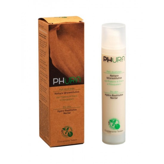 Nectar hidro restitutiv, ten deshidratat cu germeni de grau si fitosqualane, Phura, 50 ml Nectar hidro restitutiv, ten deshidratat cu germeni de grau si fitosqualane, Phura, 50 ml