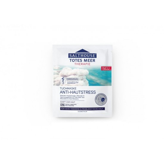 Masca din panza impotriva stresului facial cu ulei de migdale si minerale Salthouse Masca din panza impotriva stresului facial cu ulei de migdale si minerale Salthouse