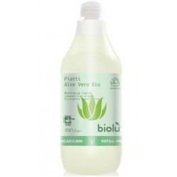 Detergent ecologic pentru spalat vase cu aloe vera, 1L - Biolu                                       Detergent ecologic pentru spalat vase cu aloe vera, 1L - Biolu