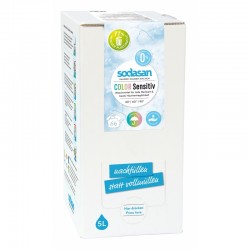 Detergent ecologic lichid pentru rufe albe si colorate sensitiv 5L SODASAN Detergent ecologic lichid pentru rufe albe si colorate sensitiv 5L SODASAN