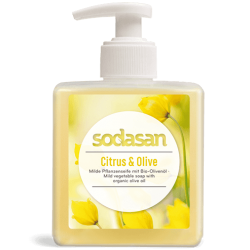 Sapun lichid gel de dus bio citrice masline 300ml SODASAN Sapun lichid gel de dus bio citrice masline 300ml SODASAN