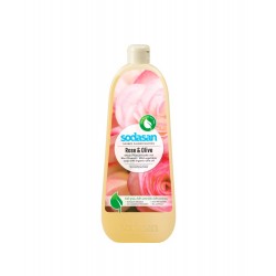 Sapun lichid gel de dus bio trandafir masline 1L SODASAN Sapun lichid gel de dus bio trandafir masline 1L SODASAN