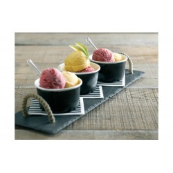 Pahare carton inghetata negre, 120 ml, 50 buc/set Pahare carton inghetata negre, 120 ml, 50 buc/set