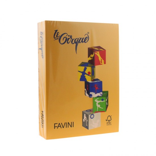 Carton color 160g/mp a4 galben auriu Favini-201 