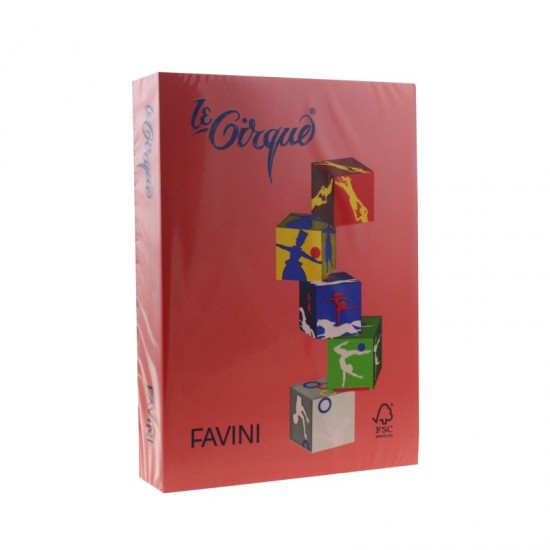 Carton color 160g/mp a4 rosu Favini-209