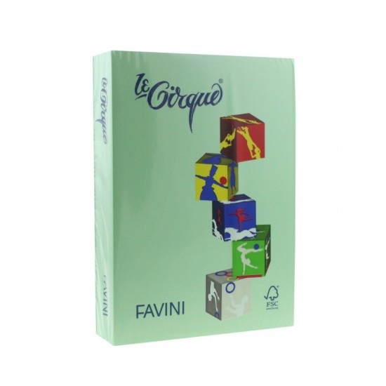 Carton color 160g/mp a4 verde deschis Favini-107