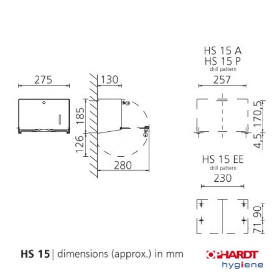 Dispenser prosoape hartie pliate, seria INGO-MAN, Ophardt Hygiene Dispenser prosoape hartie pliate, seria INGO-MAN, Ophardt Hygiene