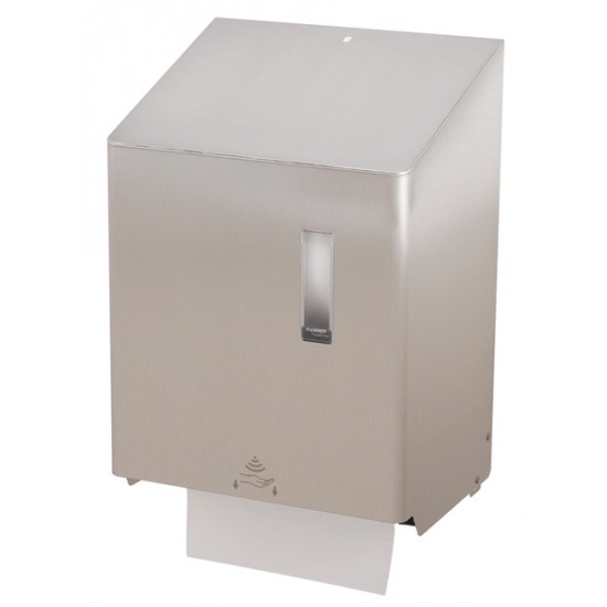 Dispenser rulou prosop hartie, actionare cu senzor, inox, seria SanTRAL, Ophardt Hygiene Dispenser rulou prosop hartie, actionare cu senzor, inox, seria SanTRAL, Ophardt Hygiene
