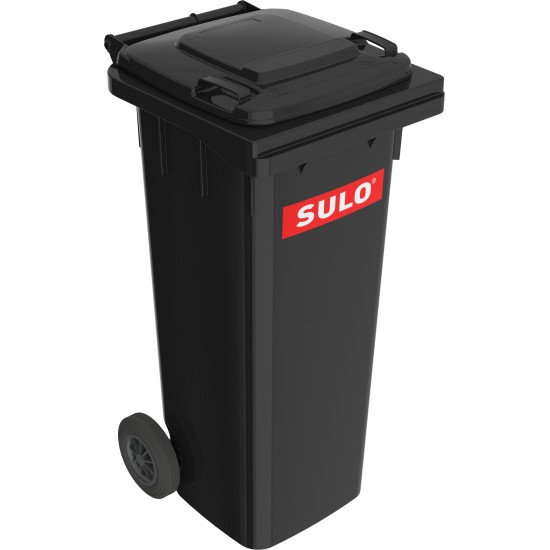 Europubela plastic,140 L, culoare negru, SULO - Transport inclus