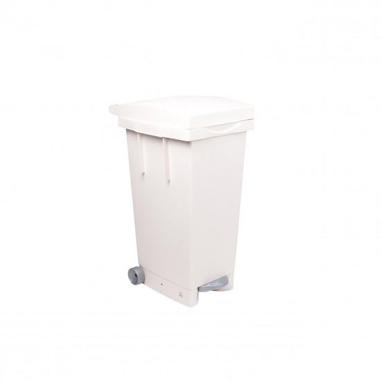 Pubela cu pedala, 80 litri, Big Alb - Transport Inclus
