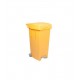Pubela cu pedala, 80 litri, Big Galben - Transport Inclus