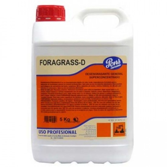 FORAGRASS D-Degresant profesional concentrat pentru orice tip de suprafata, 5L, Asevi FORAGRASS D-Degresant profesional concentrat pentru orice tip de suprafata, 5L, Asevi