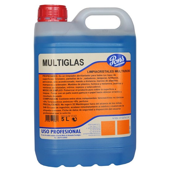 MULTIGLAS-detergent profesional universal pentru suprafete, 5L, Asevi MULTIGLAS-detergent profesional universal pentru suprafete, 5L, Asevi