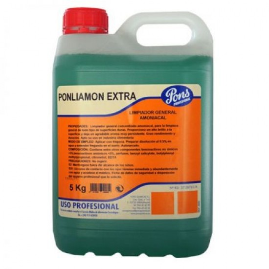 PONLIAMON EXTRA Manual -detergent profesional universal, concentrat, pentru pardoseli 5L, Asevi PONLIAMON EXTRA Manual -detergent profesional universal, concentrat, pentru pardoseli 5L, Asevi