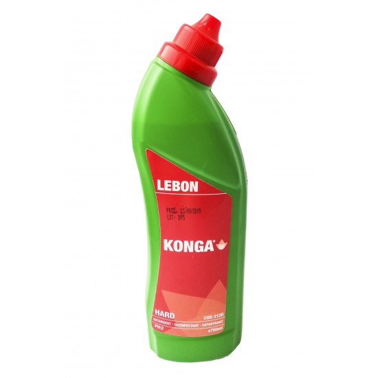Detergent dezinfectant si detartrant, Konga Hard, 750ml-Aviz biocid