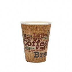 Pahare Carton 8 OZ, Perete Dublu, 50 buc/set