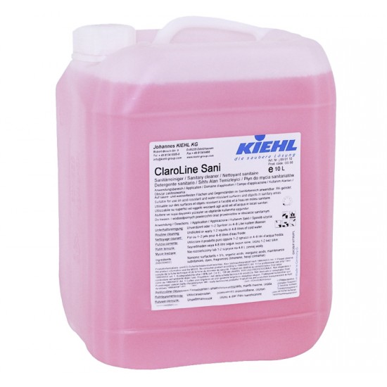 CLARIDA SANI Manual - Detergent pentru zone sanitare, 10 L, Kiehl