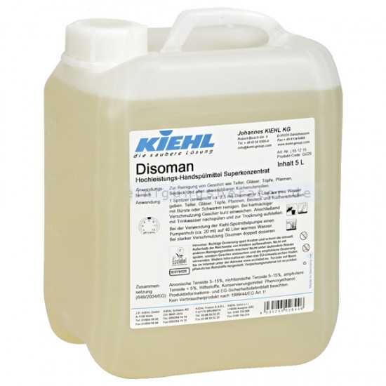 DISOMAN - Detergent ecologic pentru vase, super concentrat, 5 L, kiehl