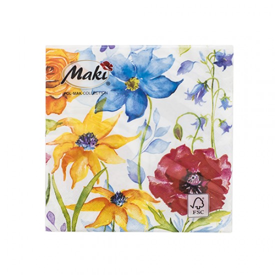 Servetele de masa 33x33cm model floral - 3 straturi Servetele de masa 33x33cm model floral - 3 straturi