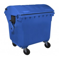 Container HDPE CLE 1100L cu capac rotund albastru - Transport inclus Container HDPE CLE 1100L cu capac rotund albastru - Transport inclus