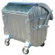 Container zincat CLA 1100 cu capac semirotund - Transport inclus