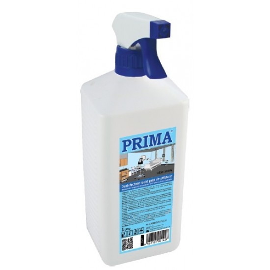 Dezinfectant rapid pentru suprafete, spray, 1L, PRIMA Dezinfectant rapid pentru suprafete, spray, 1L, PRIMA
