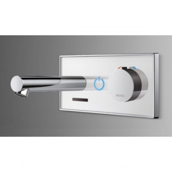 Baterie de perete pentru lavoar Wimtec Ocean W7 cu senzor si mixer, Wimtec Baterie de perete pentru lavoar Wimtec Ocean W7 cu senzor si mixer, Wimtec