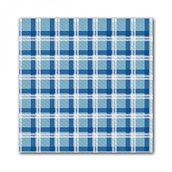 Fata de masa 100x100 cm, Scottish Light Blue/Blue, FATO, 50 buc / pachet