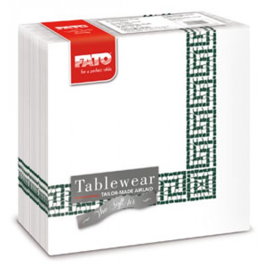 Servetele de masa din airlaid, 40x40 cm, Mykonos Forest Green, FATO, 50 buc / pachet Servetele de masa din airlaid, 40x40 cm, Mykonos Forest Green, FATO, 50 buc / pachet
