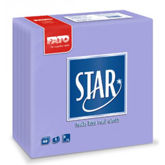 Servetele 38x38 cm, 2 straturi, embosate, Star Lilac, Fato Servetele 38x38 cm, 2 straturi, embosate, Star Lilac, Fato